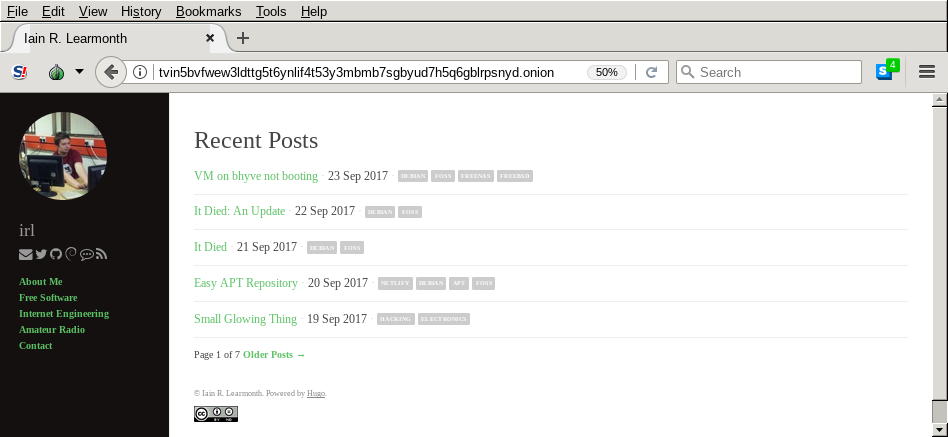 Viewing my next generation onion service in Tor Browser