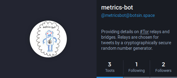 metrics-bot on Mastodon